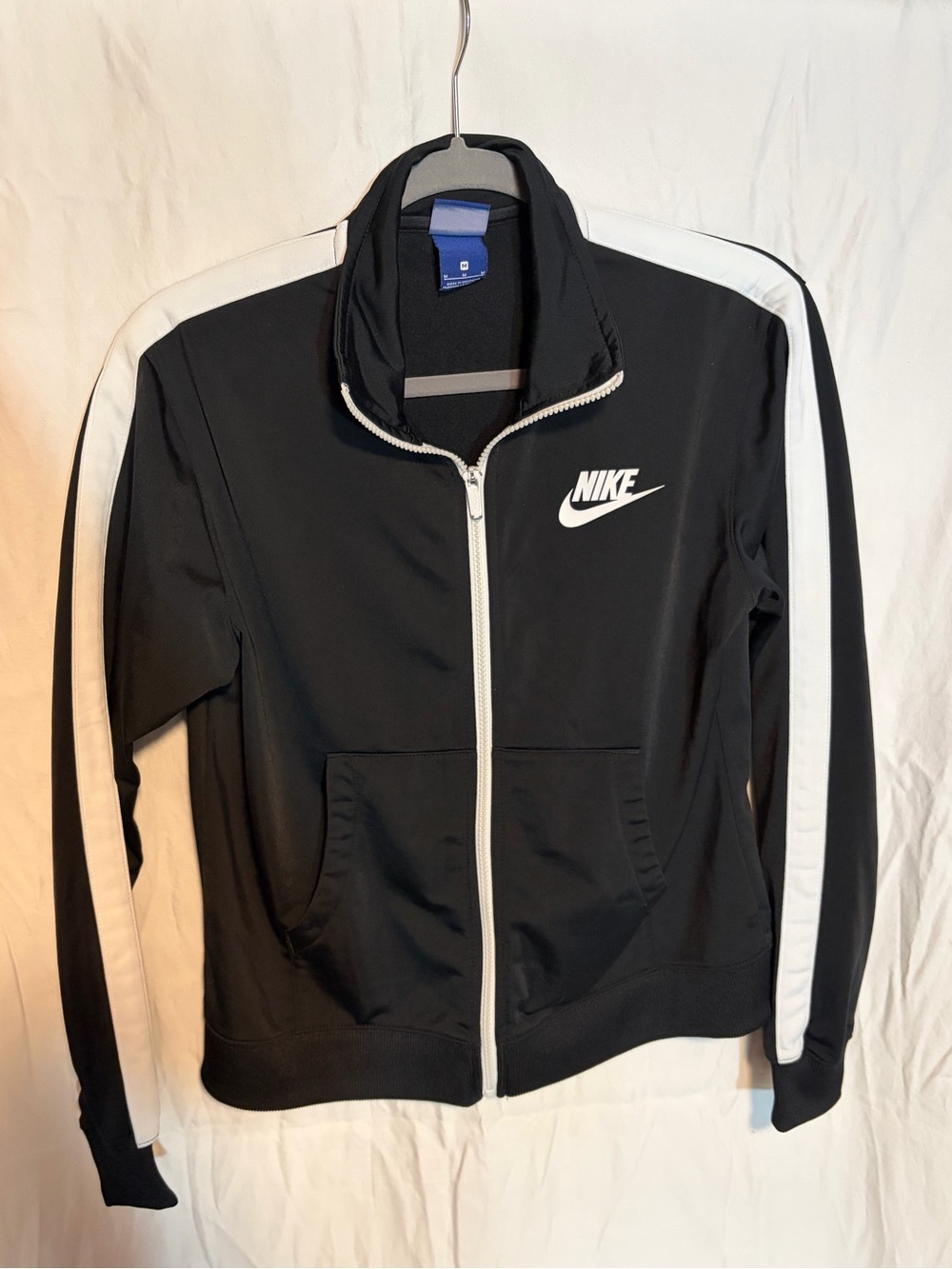 Nike Black and White Women's zip-up Track Jacket